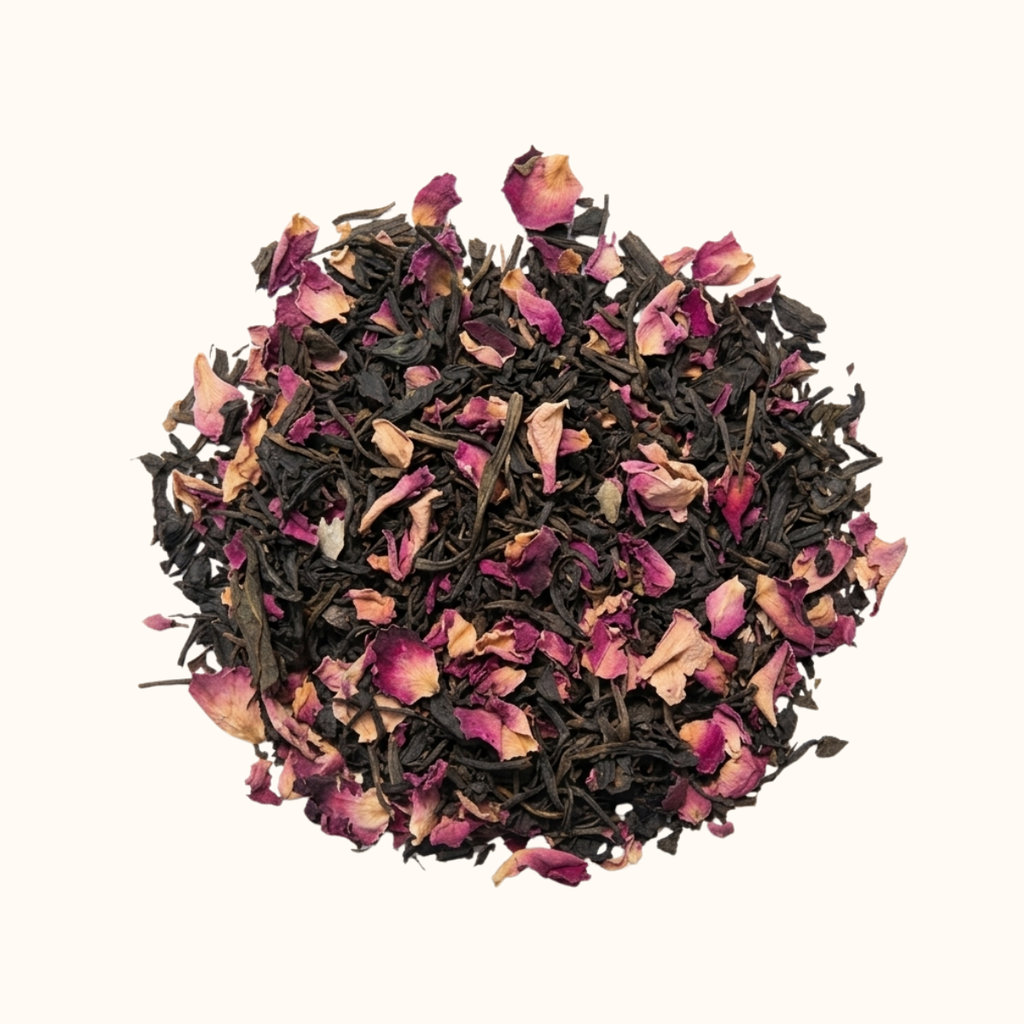 Rose green tea