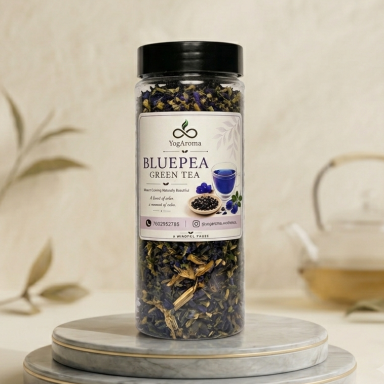Blue pea green tea